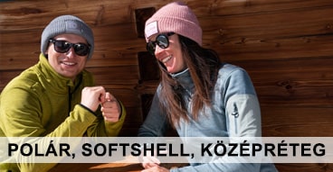 Polár, softshell, középréteg